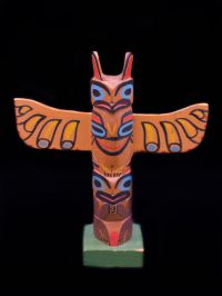 THUNDERBIRD BEAR TOTEM